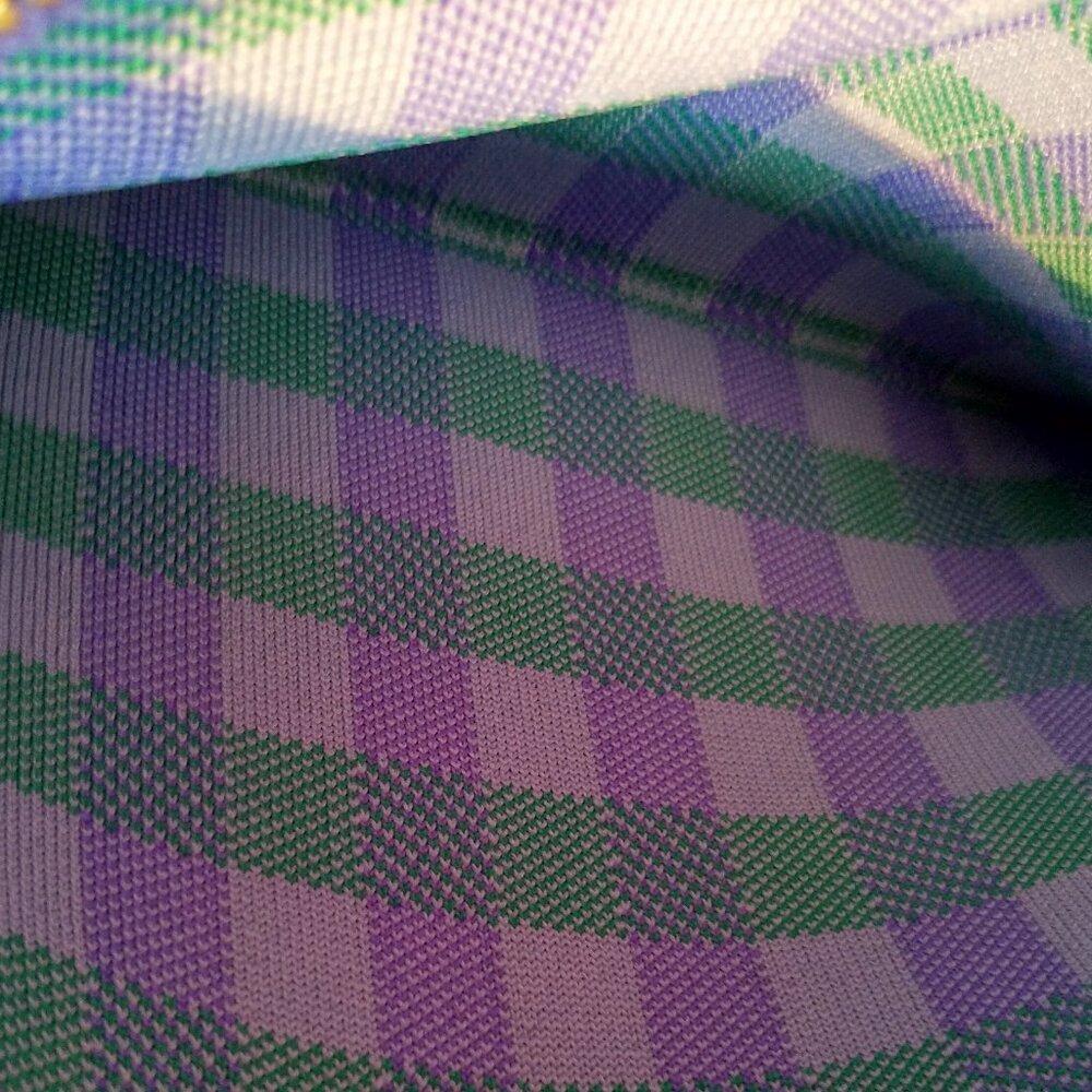 ROTHY'S Retired Wristlet Tote Blueberry Gingham Pattern Sustainable NEW Tags NWT - Picture 4 of 5